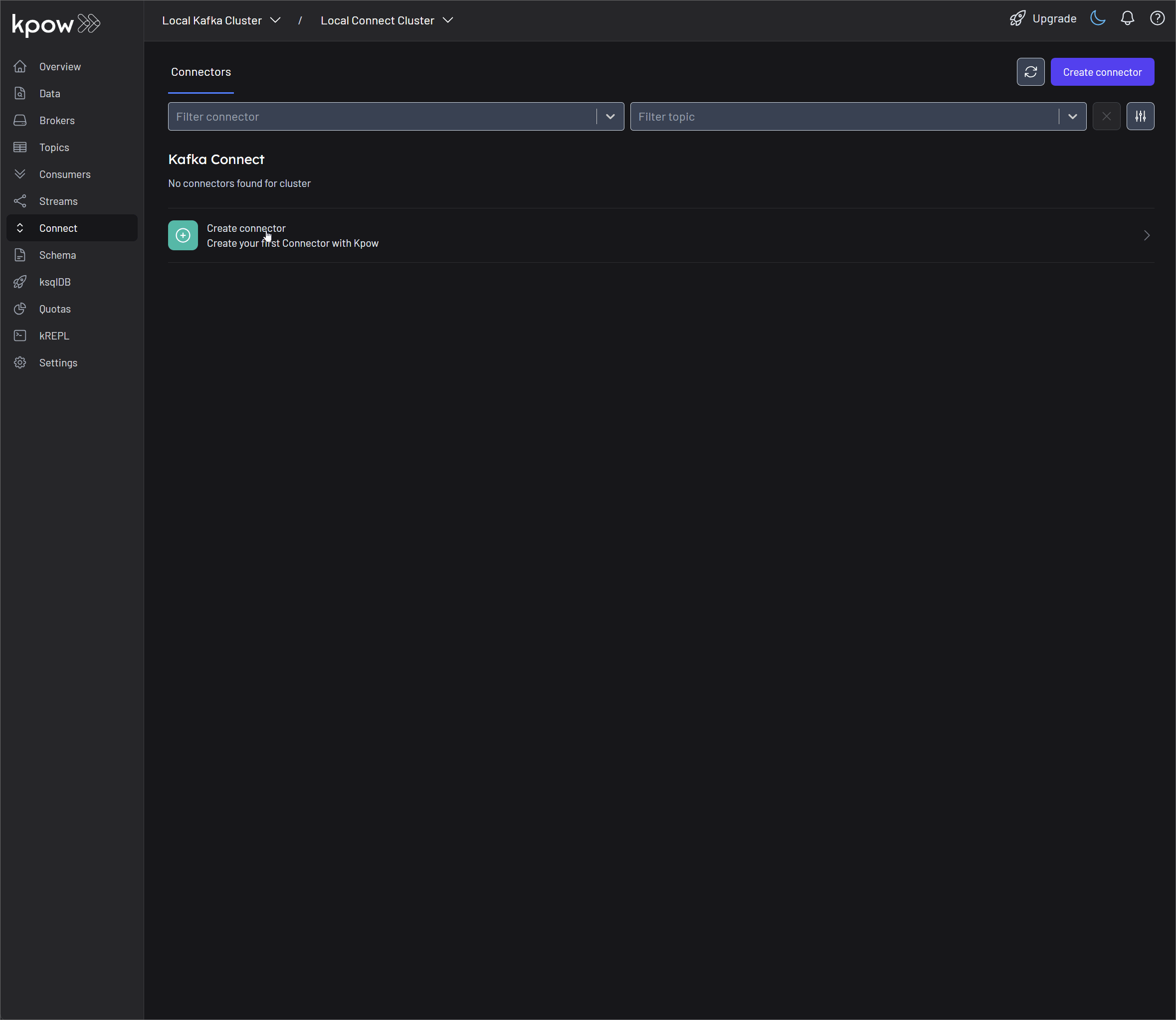 Deploy Debezium Connector on Kpow